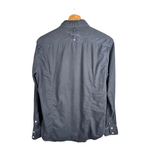 G Star Raw Mens Size Medium Arc 3D Long Sleeve Shirt Western Style Blue Chambray - Picture 2 of 12